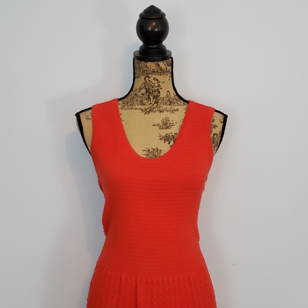 Autumn Cashmere Red Sweater Dress - Picture 2 of 8
